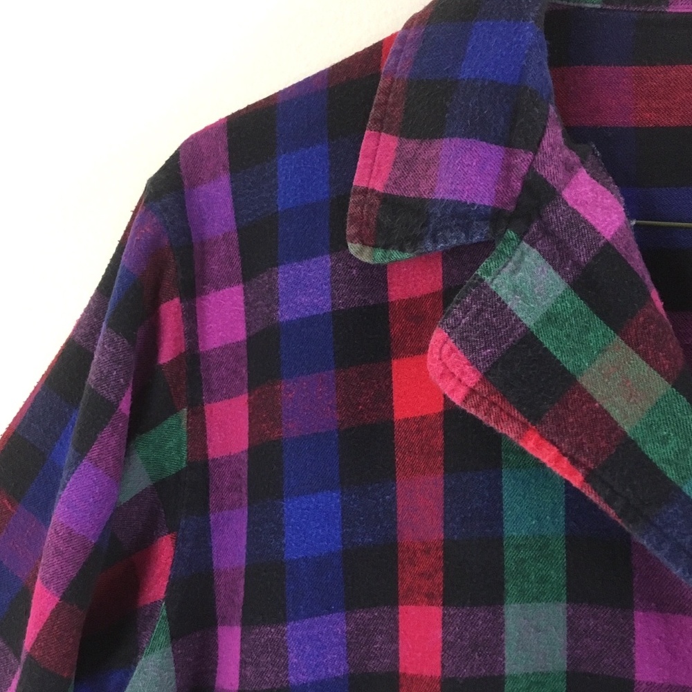 Embassy Women's Multicolor Flannel Plaid - Size L
